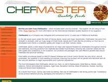 Tablet Screenshot of chefmasterfoods.com.au